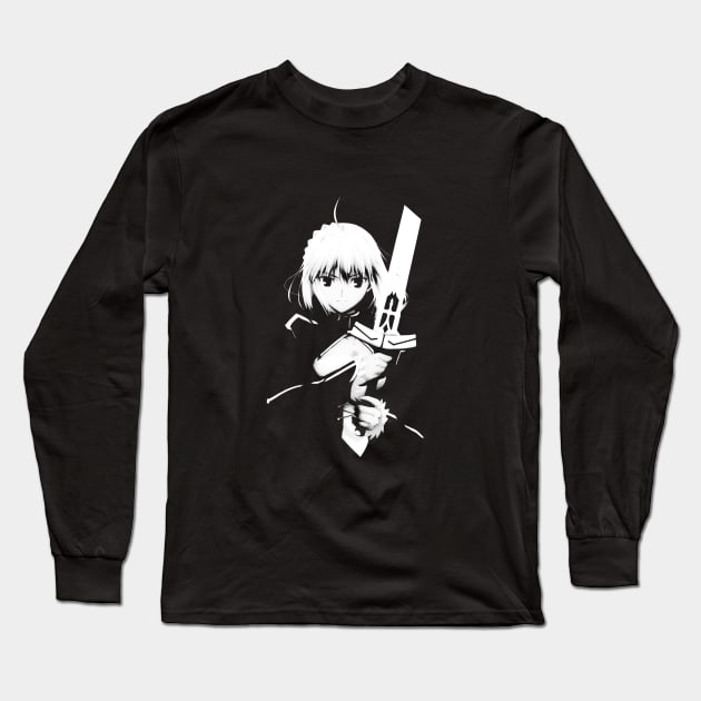 Fate/Stay night & Fate/Zero - SABER Long Sleeve T-Shirt by TATSUHIRO